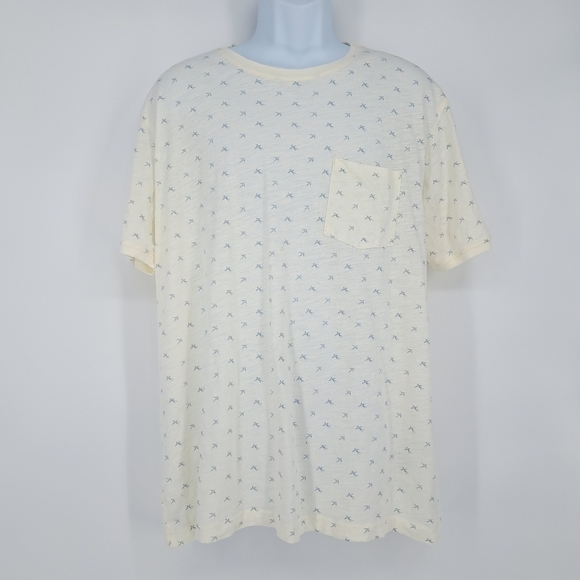 Selected Homme 100% Organic Cotton O Neck Egret Birds Print Shirt Size XXL‎ - Picture 2 of 12